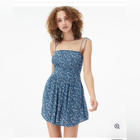 Aeropostale Dresses & Skirts - Aeropostale Floral Square-Neck Tie Shoulder dress, size xs